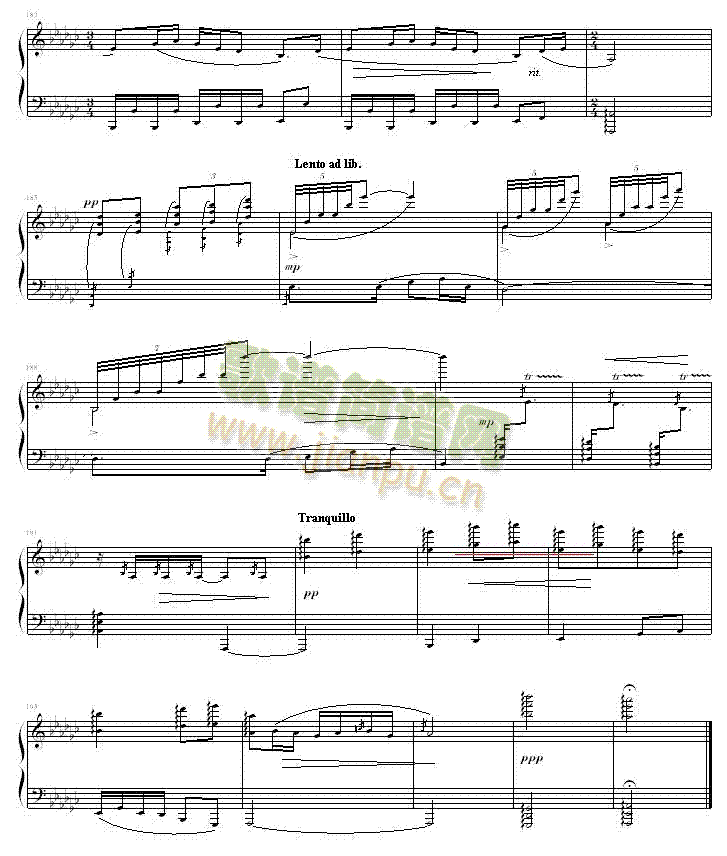 春江花月夜(钢琴谱)9