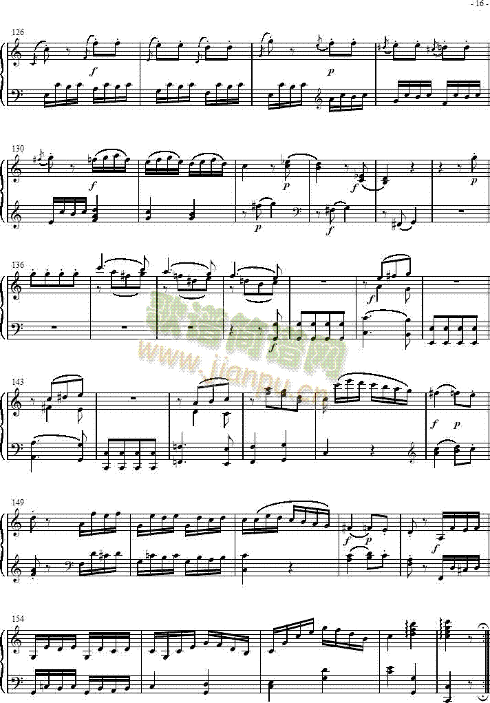 奏鸣曲SonatasK279Mvt.3(钢琴谱)5