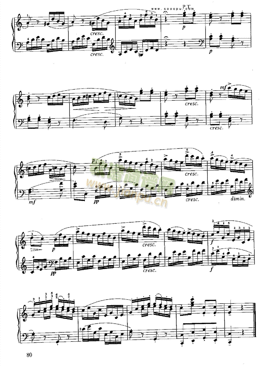 小奏鸣曲键盘类钢琴(钢琴谱)11