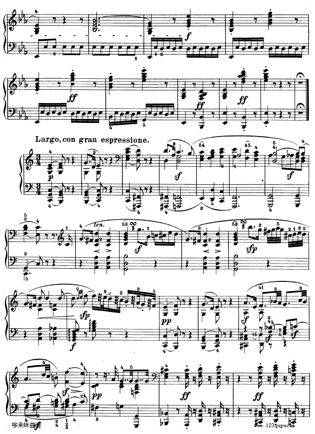 降E大调第四钢琴奏鸣曲-Op.7-贝多芬(钢琴谱)11