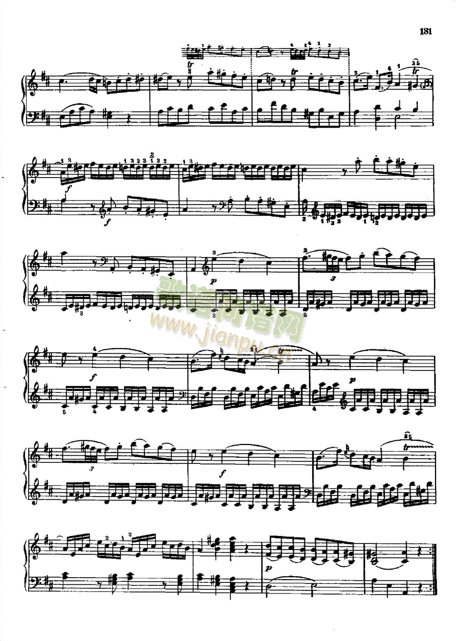 奏鸣曲Nr.810键盘类钢琴(钢琴谱)21