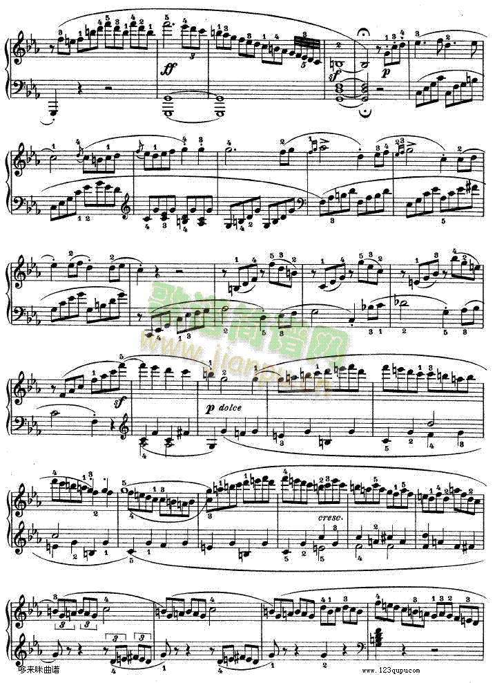 C小调第八琴奏鸣曲Op—13-贝多芬(钢琴谱)16