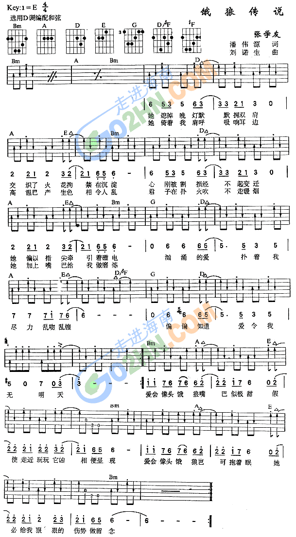 饿狼传说(吉他谱)1