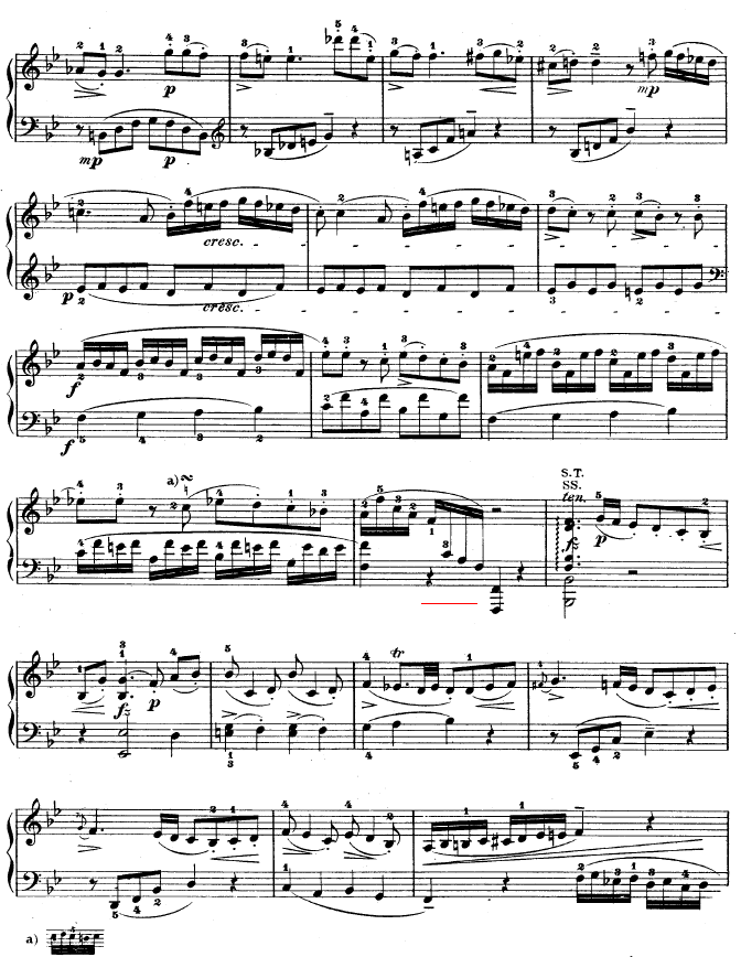 降B大调奏鸣曲kv333(钢琴谱)6