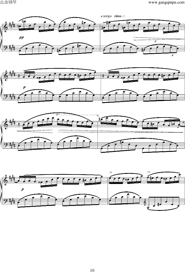 幻想即兴曲Op.66(钢琴谱)10