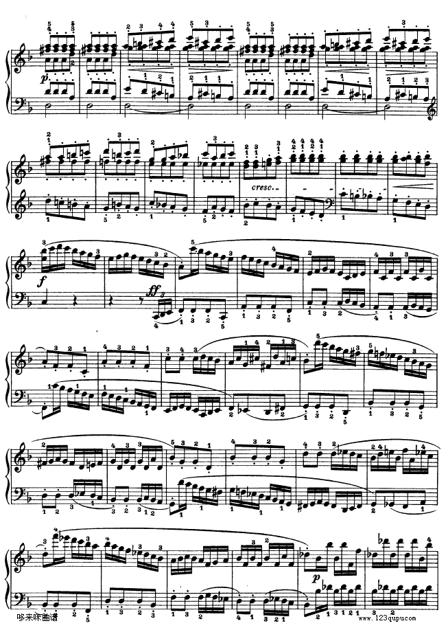 F大调第六钢琴奏鸣曲-Op.10—2-贝多芬(钢琴谱)13