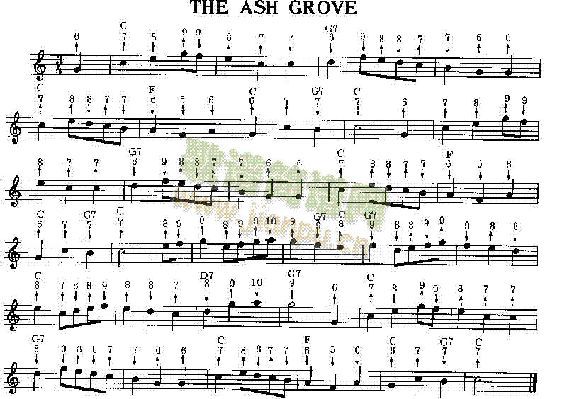 TheAshGrove口琴谱(其他乐谱)1