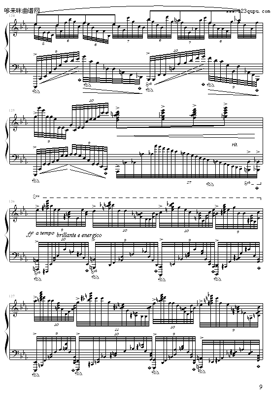 c小调练习曲-9632587410(钢琴谱)9