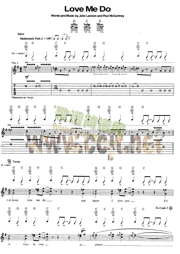 loveMedo吉他谱-(吉他谱)1