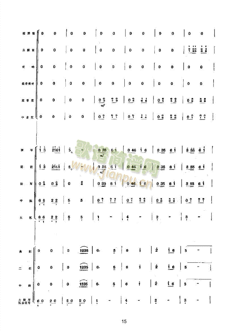 丰收乐队类民乐合奏(其他乐谱)15