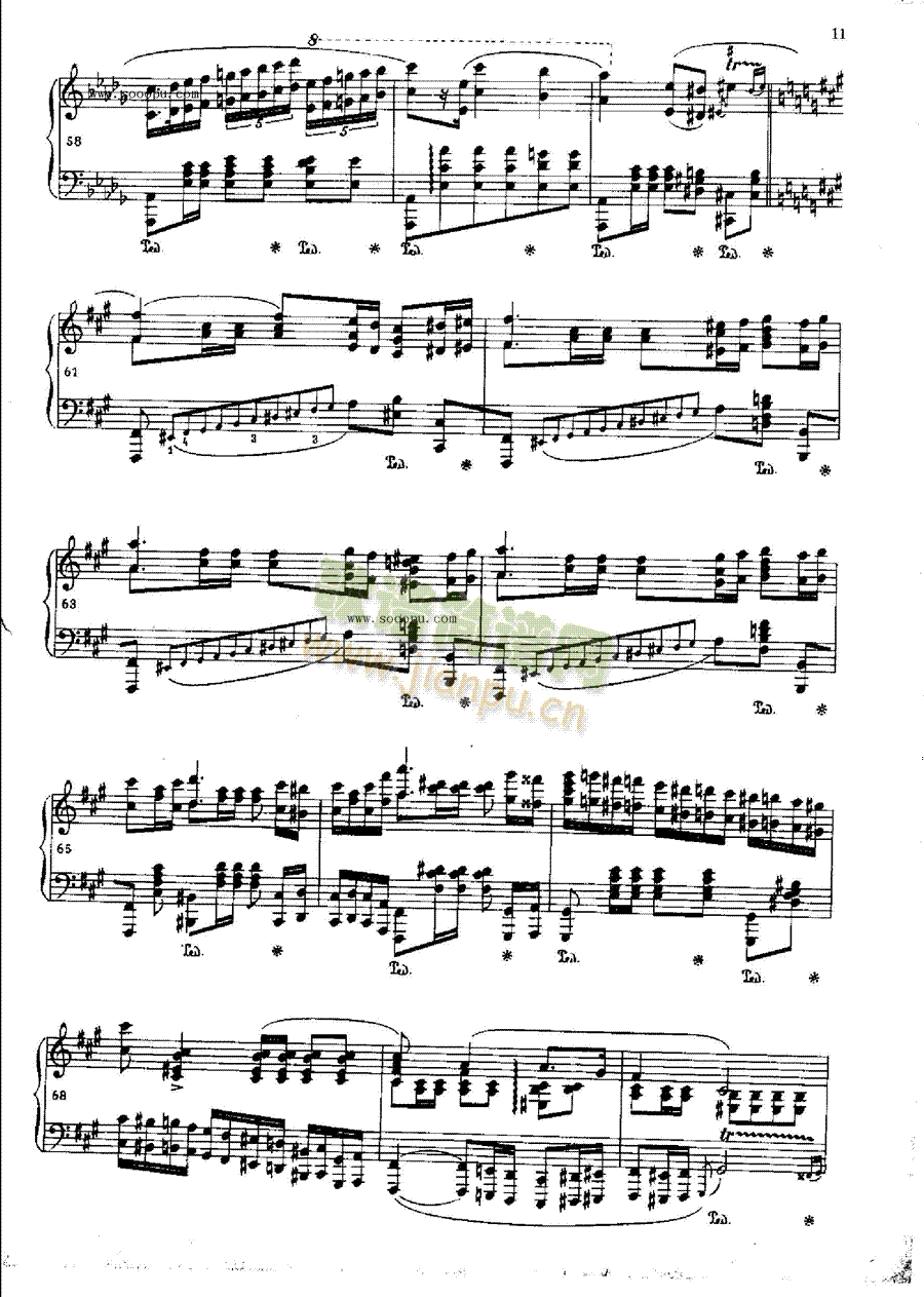 波洛涅兹OP.44键盘类钢琴(其他乐谱)5