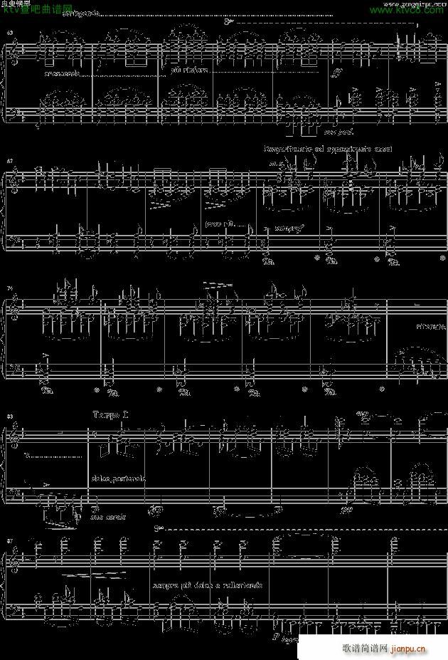 Etudes dexecution transcendante No 3 Paysages(钢琴谱)3