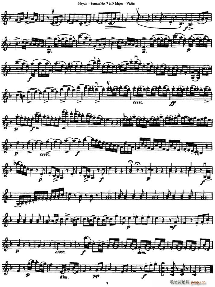 Soata No.7 in F Major(十字及以上)7