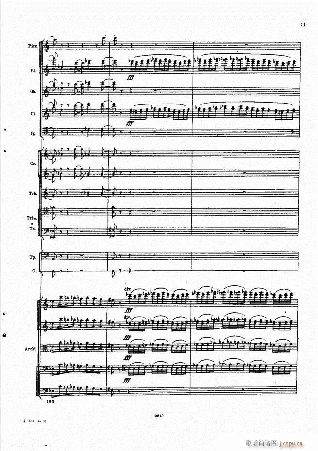 柴可夫斯基 暴风雨 交响诗(总谱)41