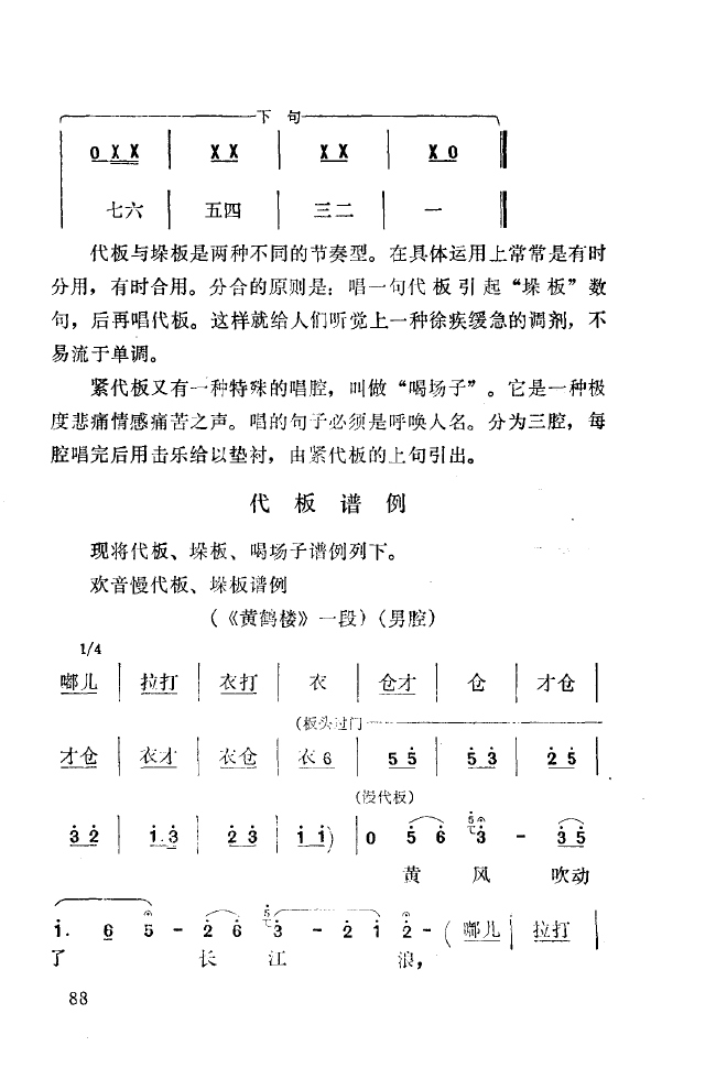 秦腔音乐唱板浅释 051 100(十字及以上)44