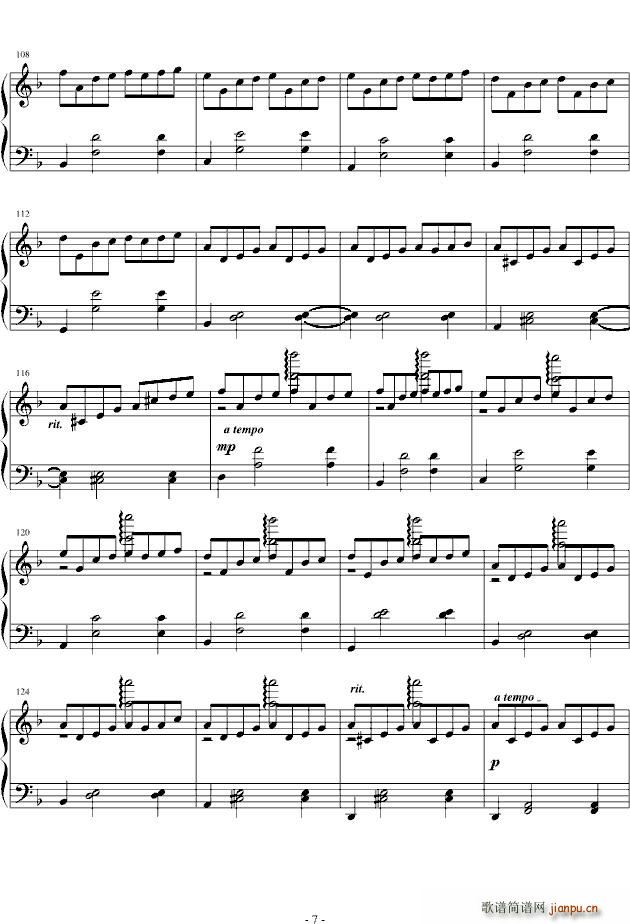 几度枫红(四字歌谱)7