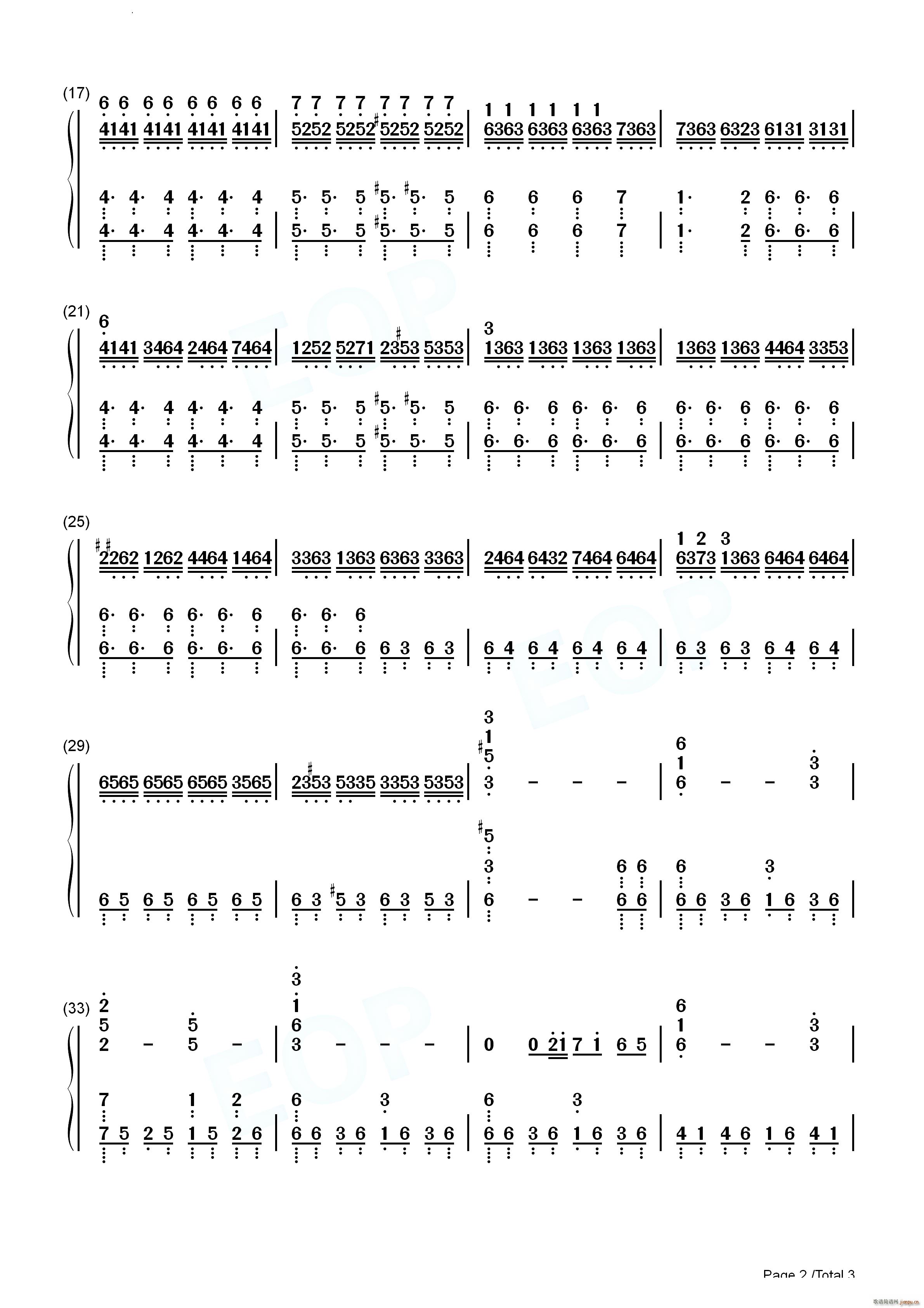 Geralt of Rivia 巫师3 狂猎(钢琴谱)7