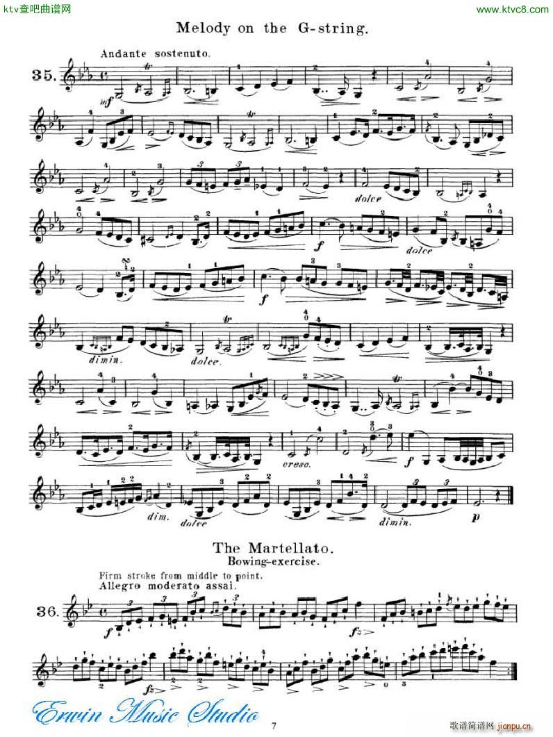 马扎斯 75首渐进式旋律练习 图书2 27首Brilliante 练习1(十字及以上)7