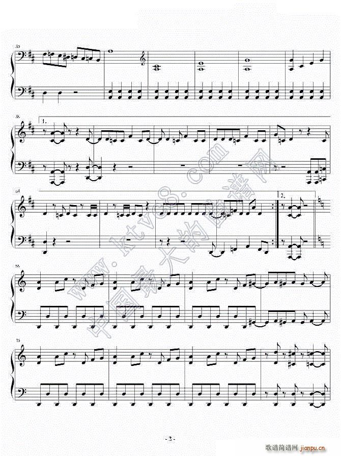 Chai Maxx 朝日电视台 お愿い ランキング 3月片尾曲(钢琴谱)3