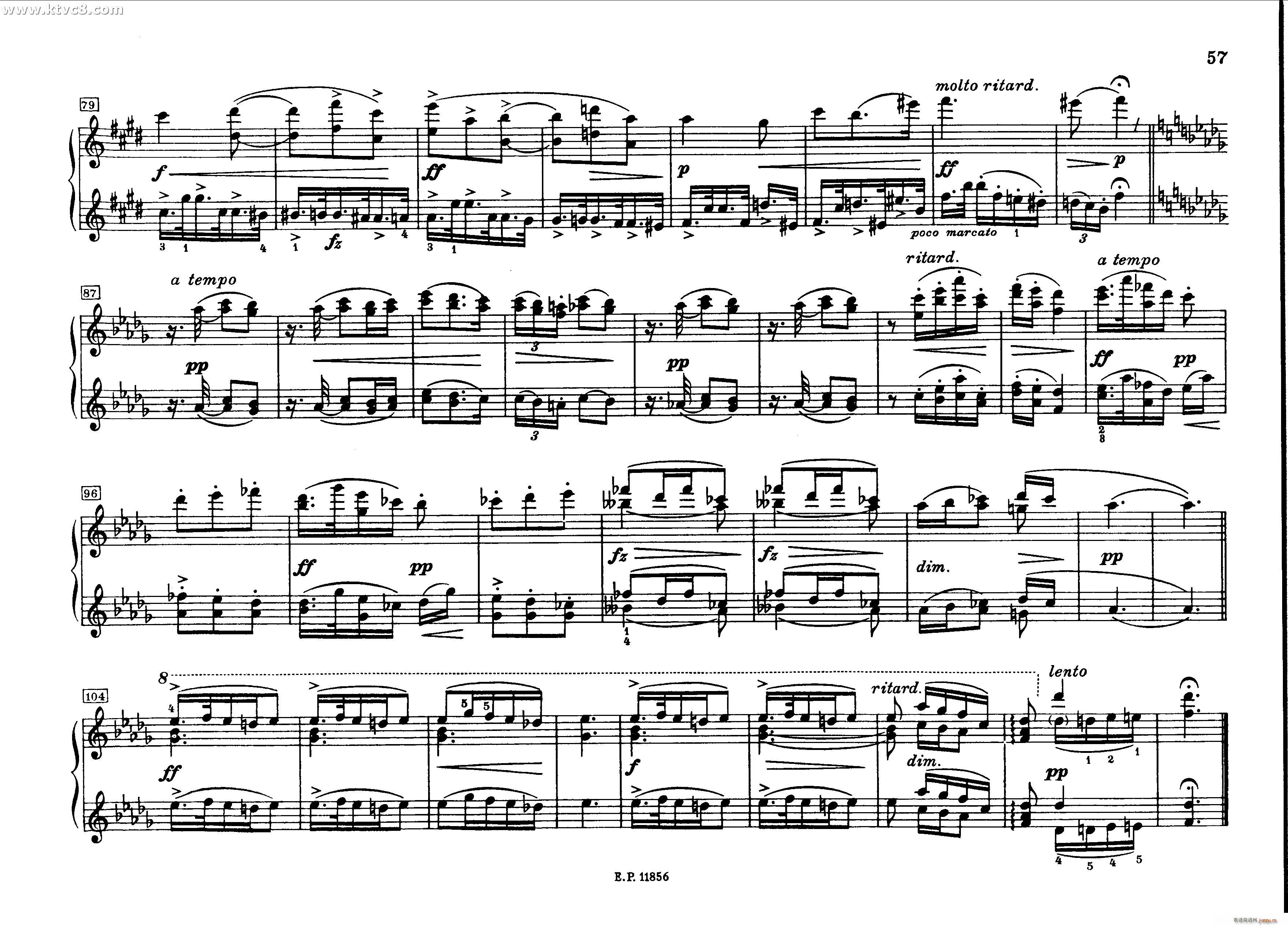 德沃夏克钢琴二重奏曲集(钢琴谱)14