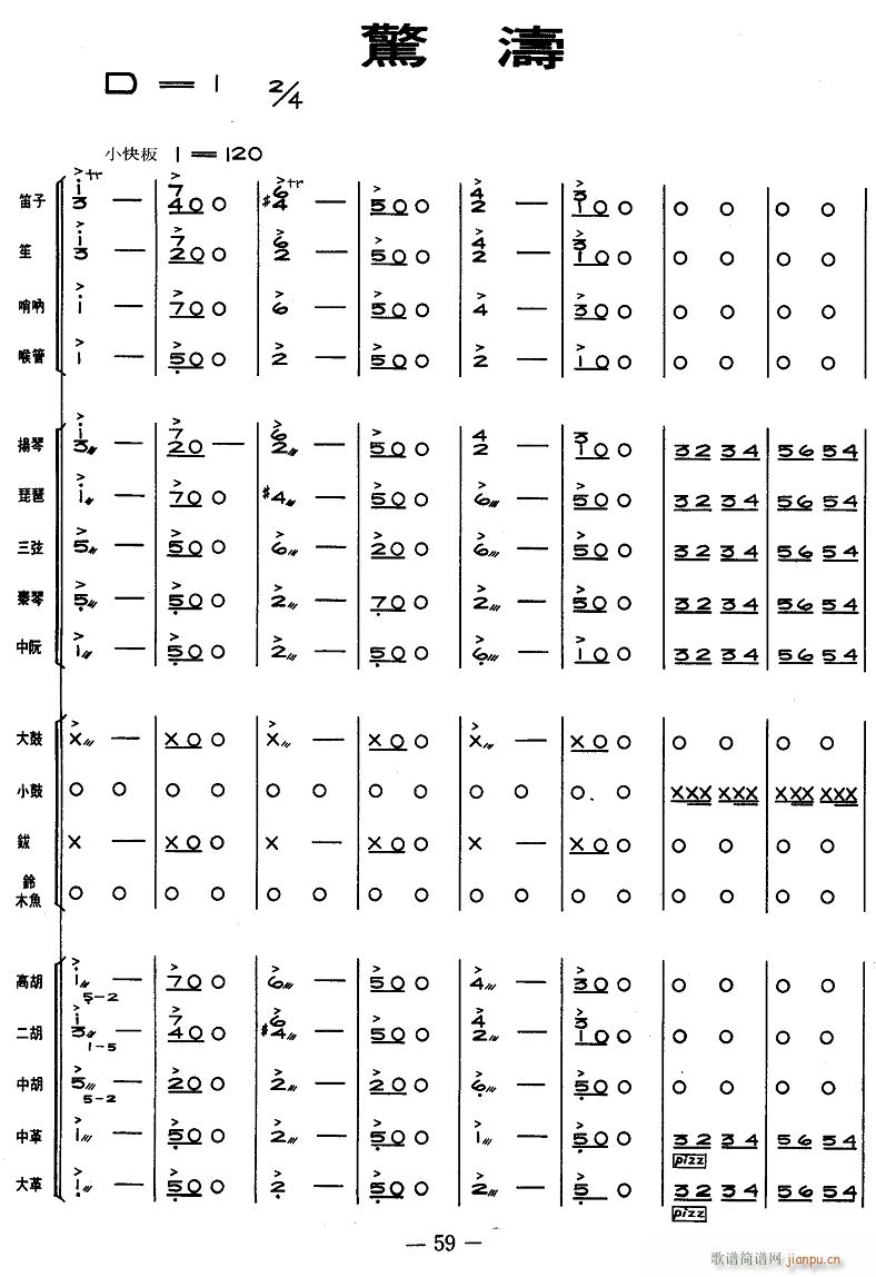 惊涛 民乐合奏 1(总谱)1