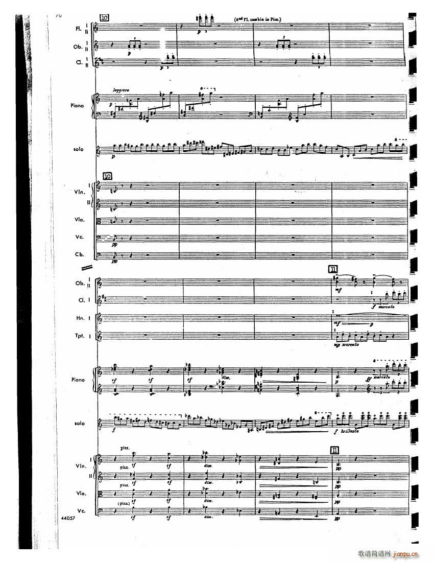 Barber op 14 Violin Concerto Score 二(钢琴谱)29