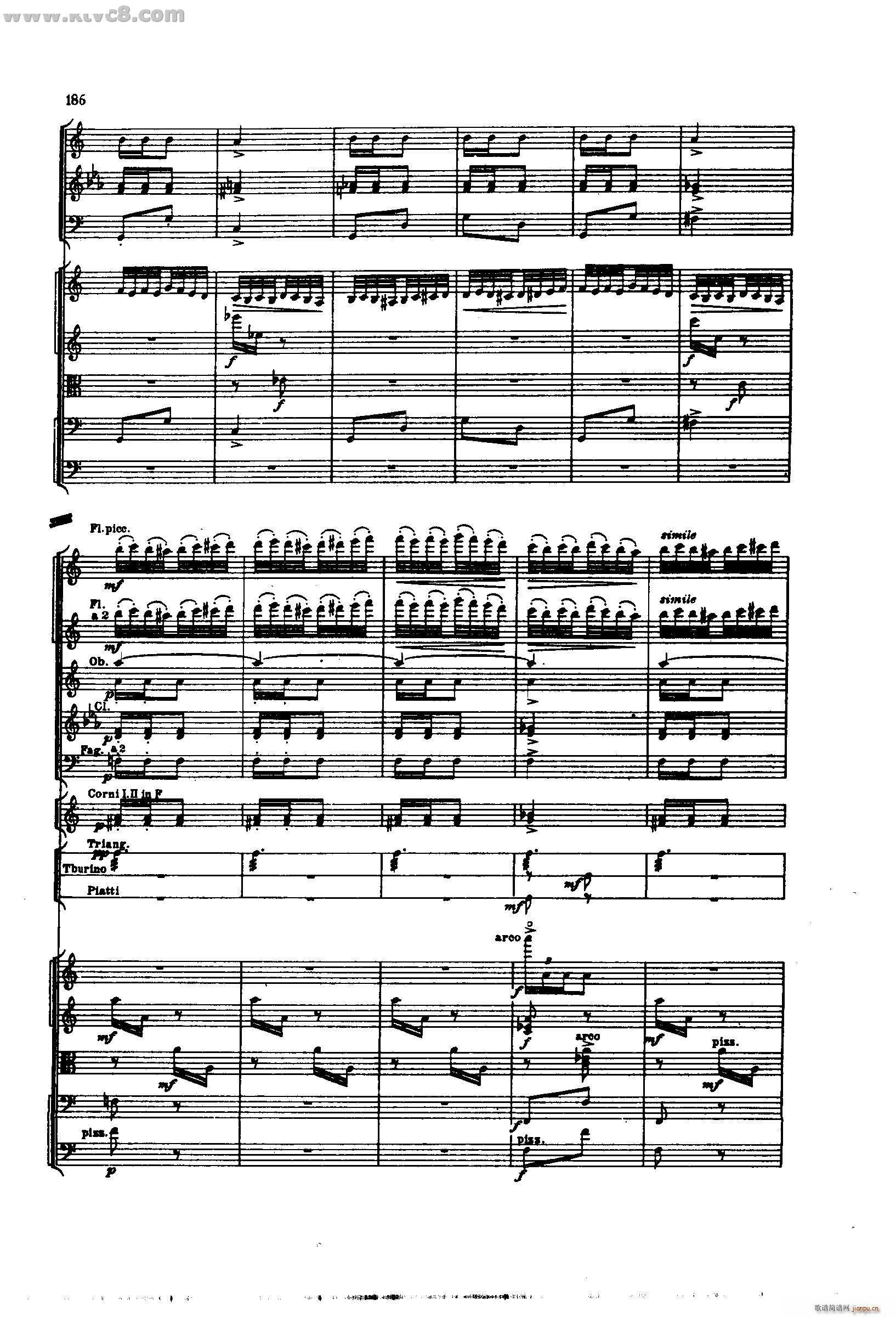 舍赫拉查达交响组曲 作品35 第四部分(总谱)40