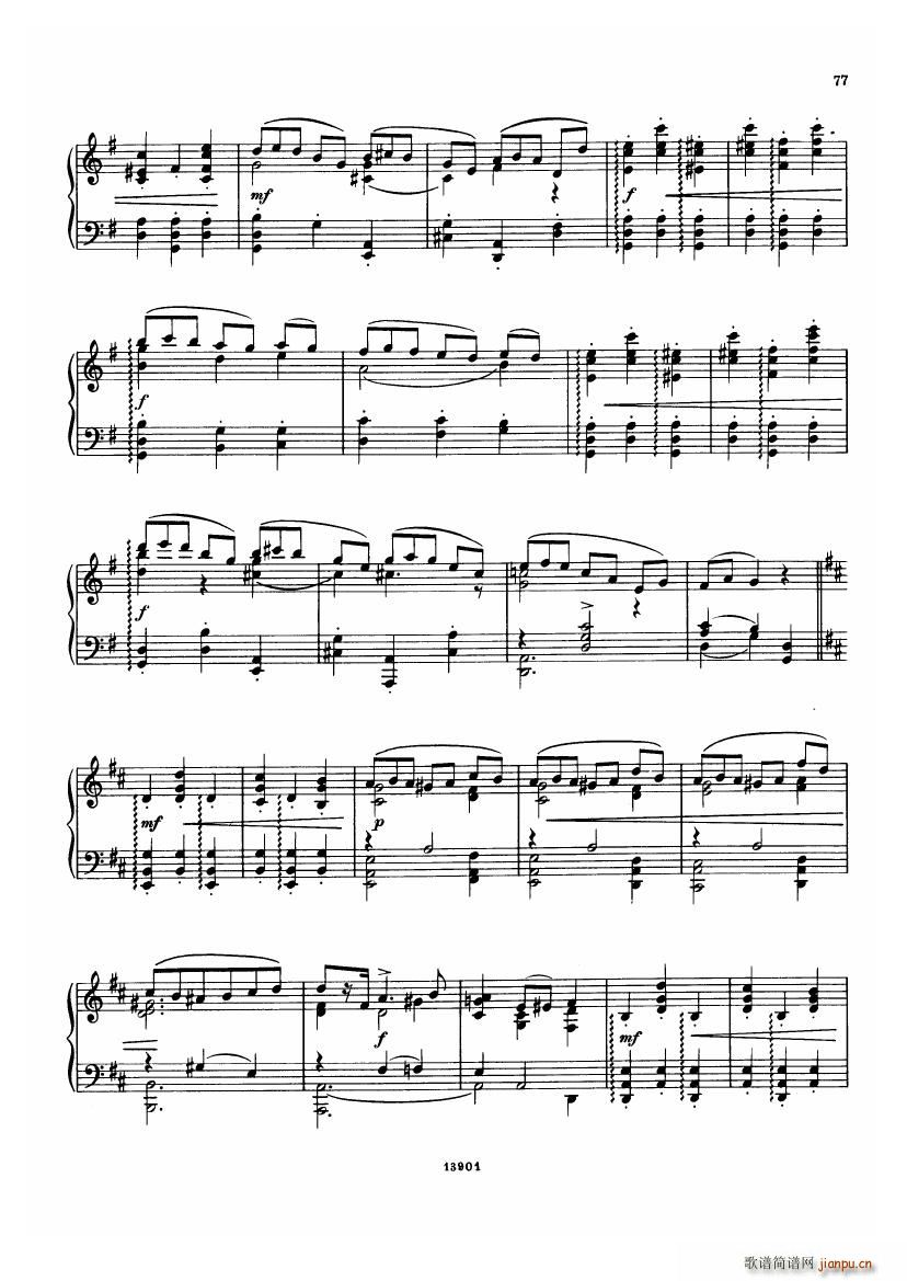 Cui Op40 Nine Pieces 二(钢琴谱)1