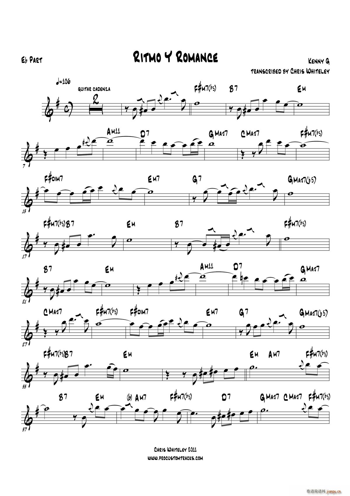 Ritmo Y Romanc Eb Part(十字及以上)1