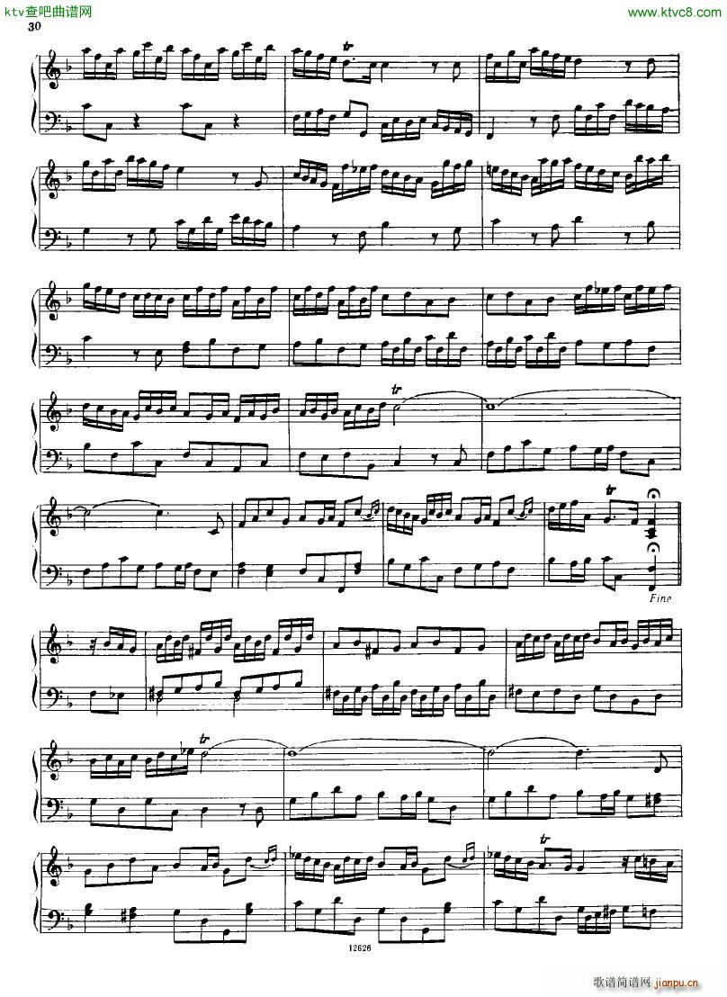 H ndel 1 Suiten for Piano Book 2(钢琴谱)31