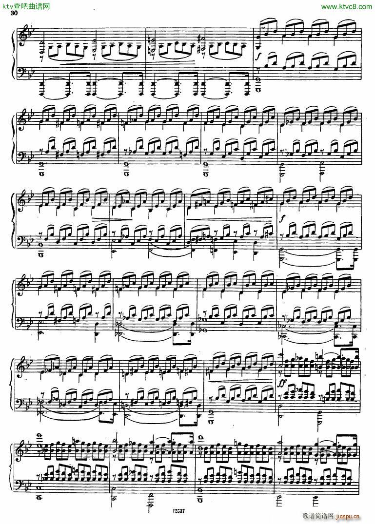 Flyarkovsky 6 preludes and fugues(钢琴谱)30