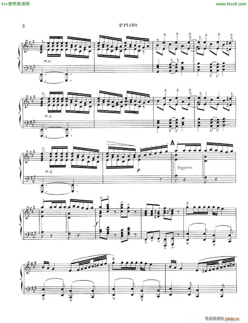 Chaminade Cecil La Sevillane for 2 pianos 4 hands(钢琴谱)11