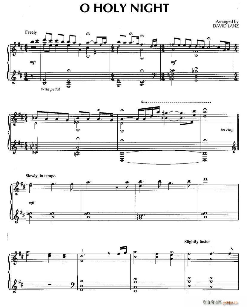 O Holy Night(钢琴谱)1