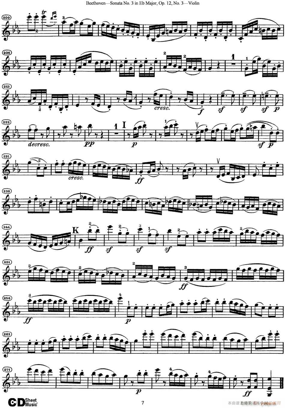 Violin Sonata No 3 in Eb Major Op 12 No 3(十字及以上)7