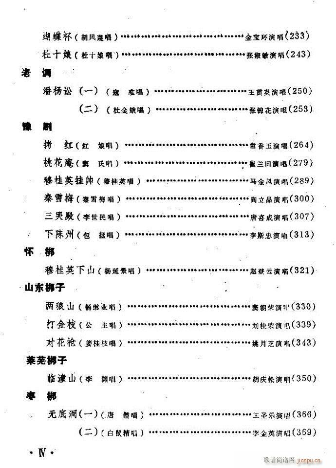 梆子戏传统唱腔选 目录前言1 60(豫剧曲谱)3