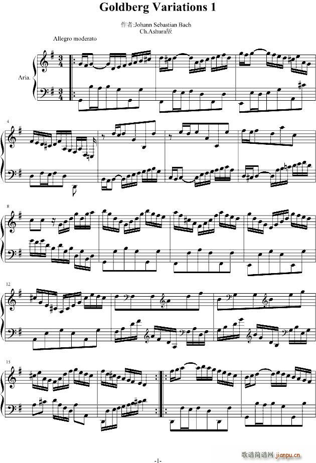 Goldberg Variations 1(十字及以上)1