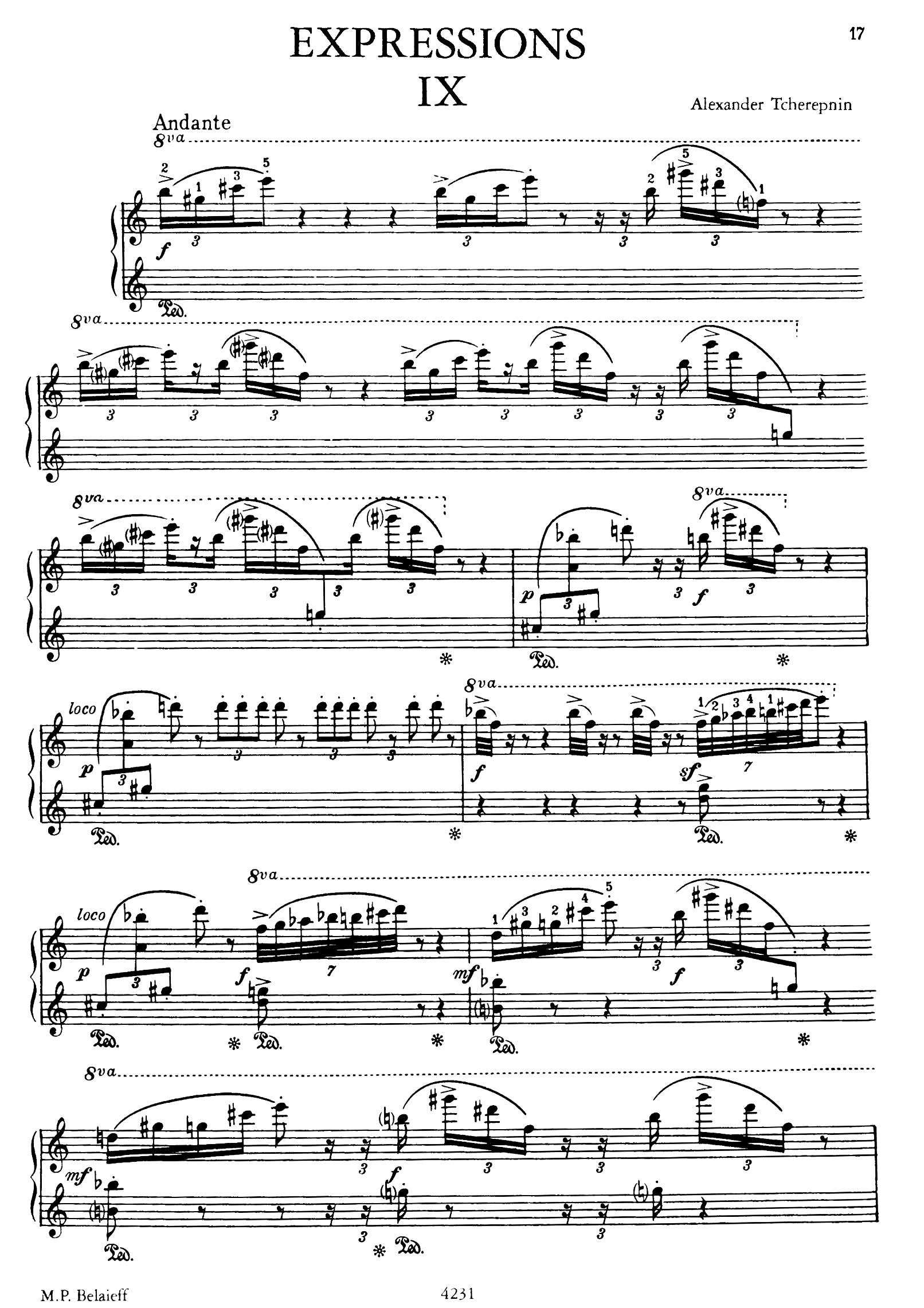 Expressions 表现力 9(钢琴谱)1