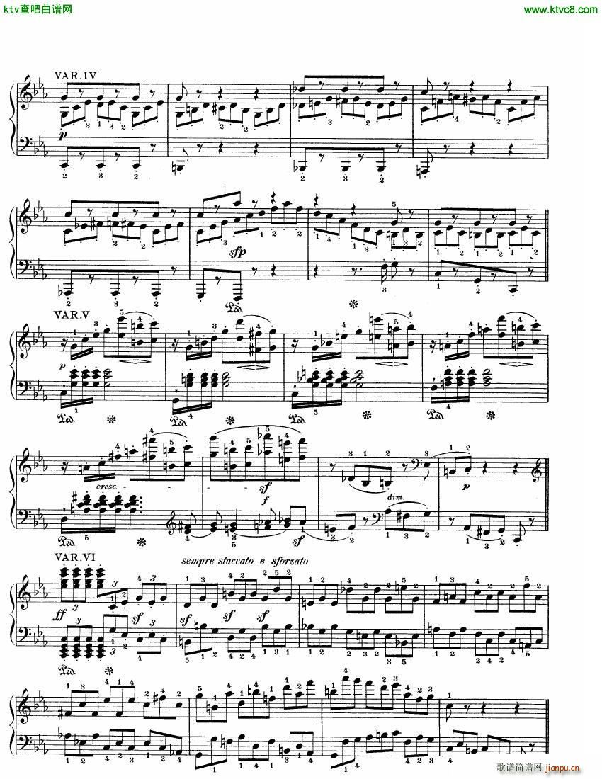 Beethoven WoO 80 32 Variations in C Minor(钢琴谱)3