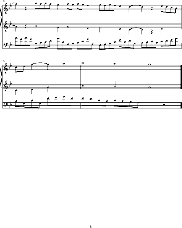 落叶之秋(钢琴谱)8
