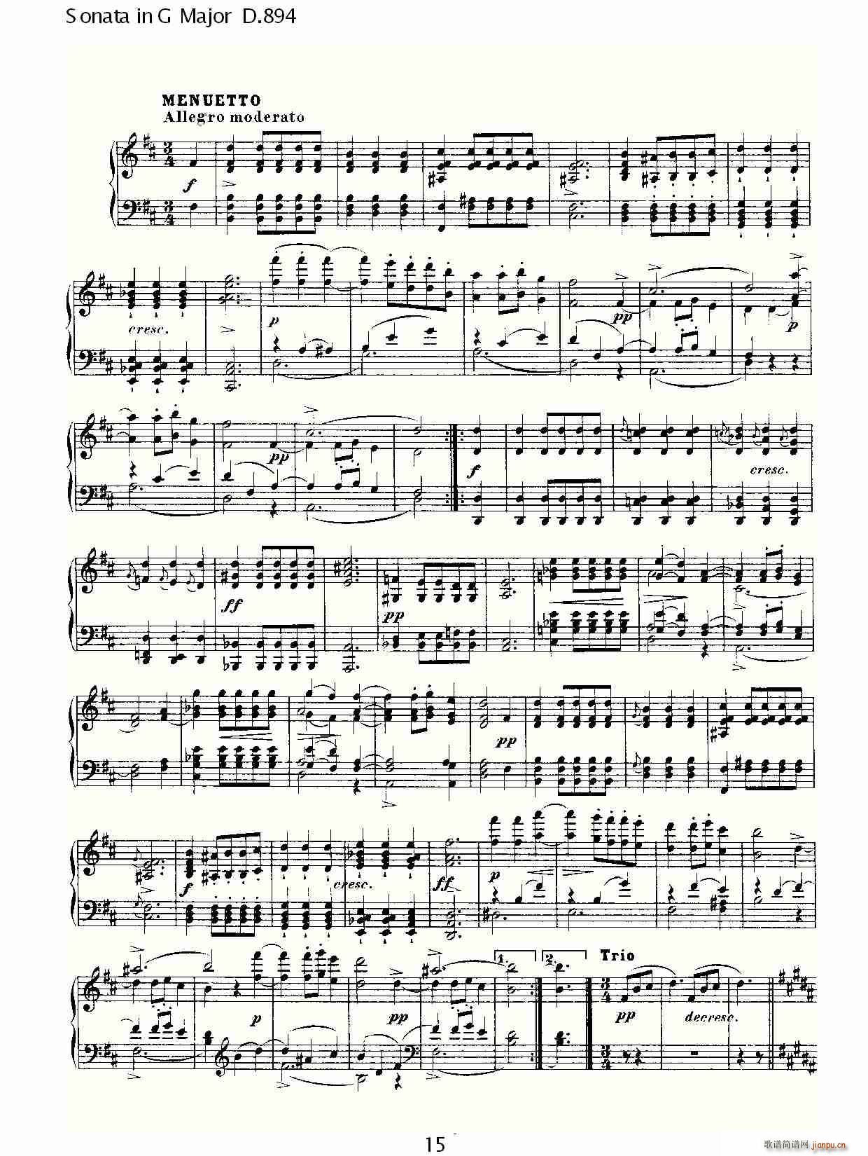 Sonata in G Major D.894(十字及以上)15