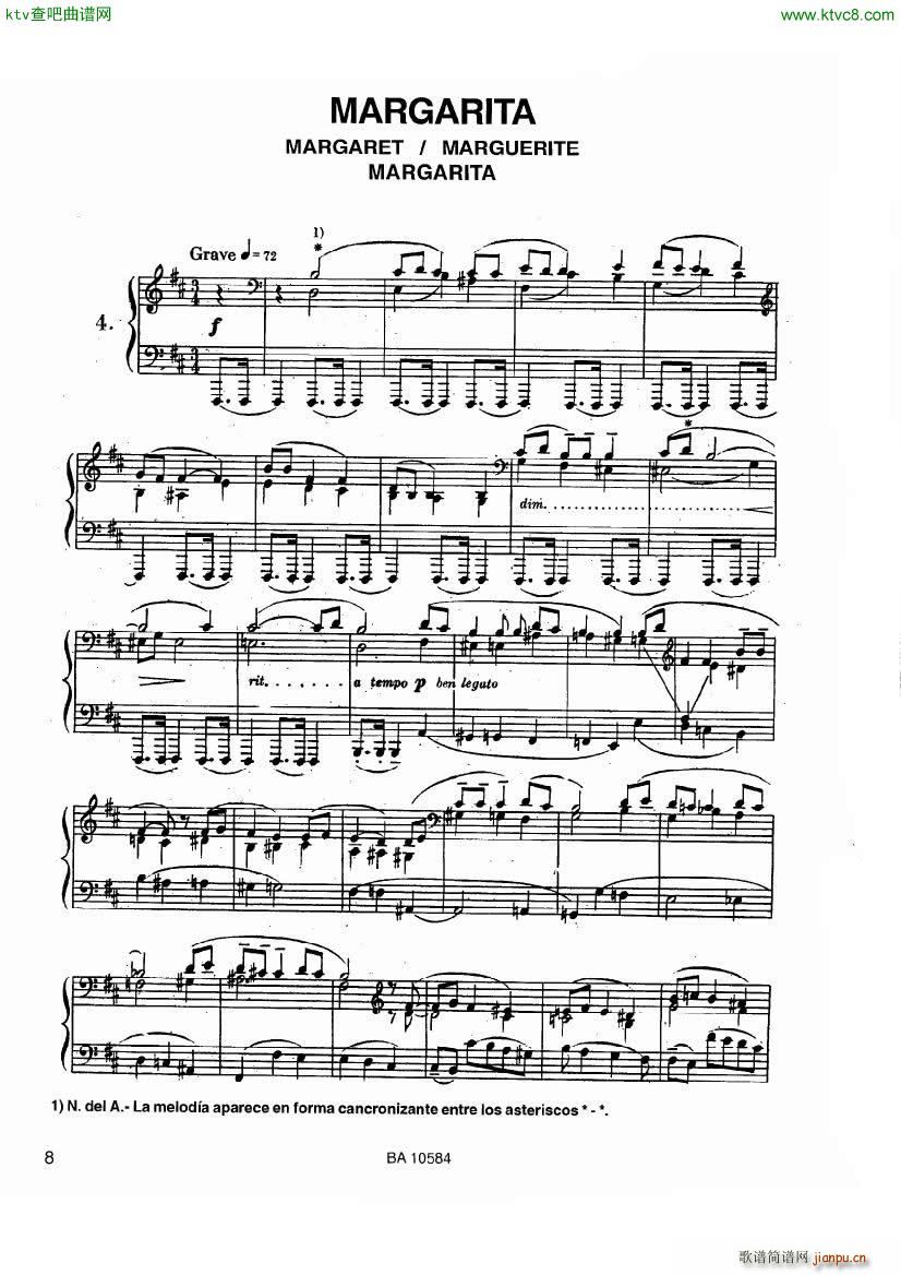 guastavino 10 preludios para piano(钢琴谱)7