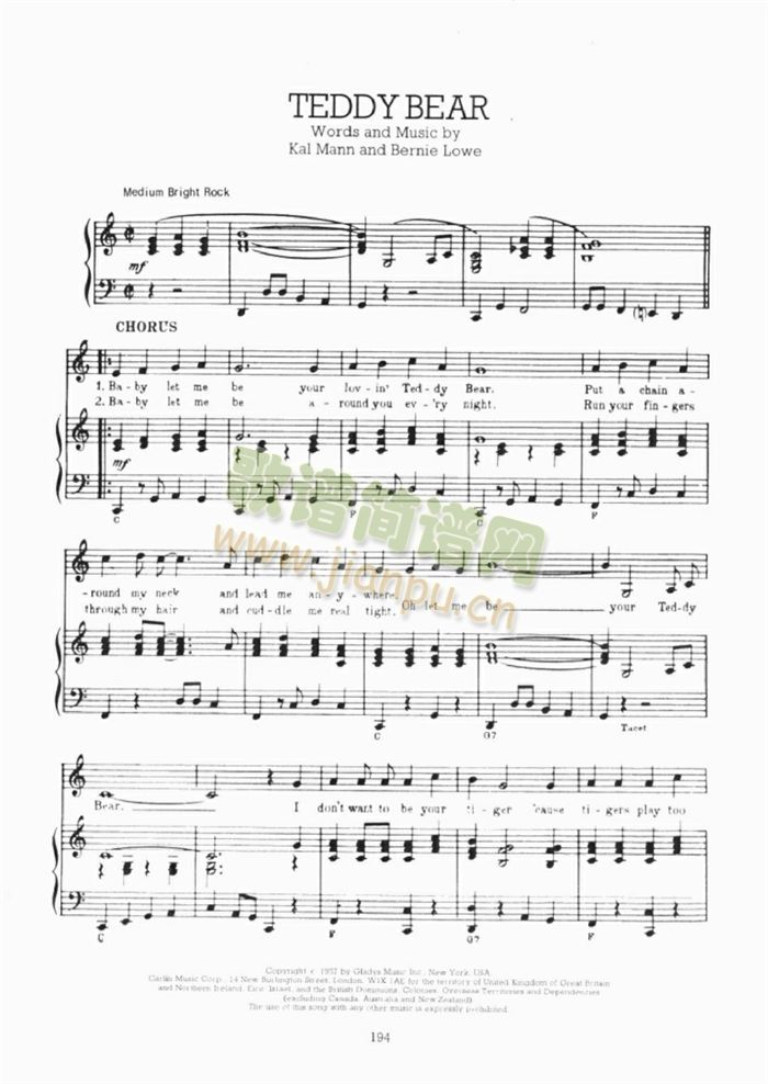 TEDDYBEAR(吉他谱)1