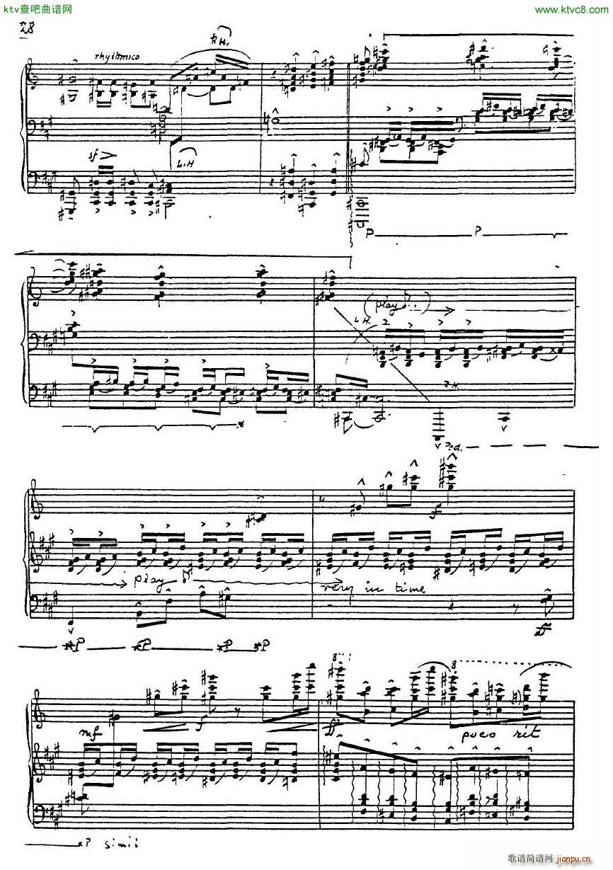 Eckhardt Grammate Sonata no 4(钢琴谱)29