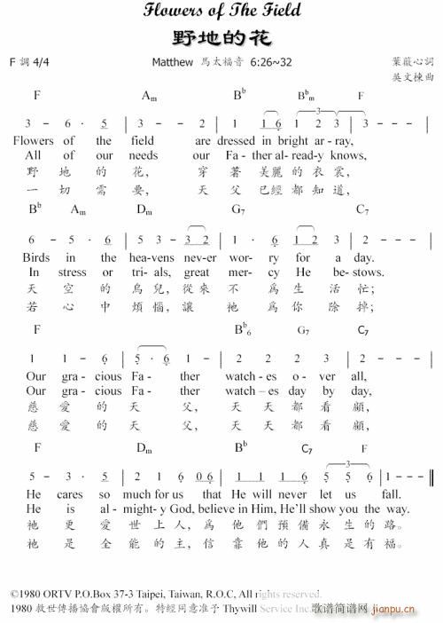 野地的花----可听(十字及以上)1
