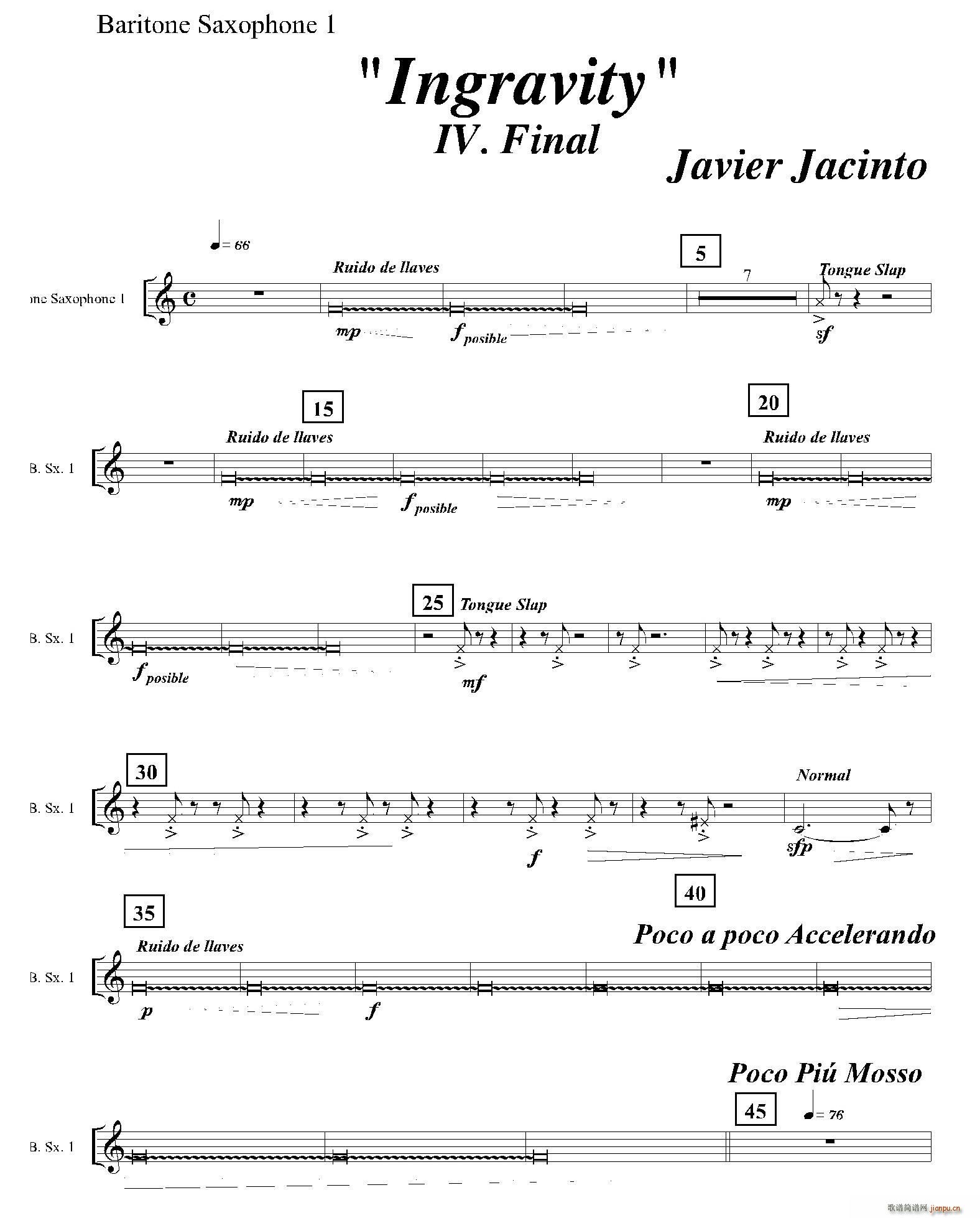Ingravity 第四乐章 第一上低音萨克斯(十字及以上)1