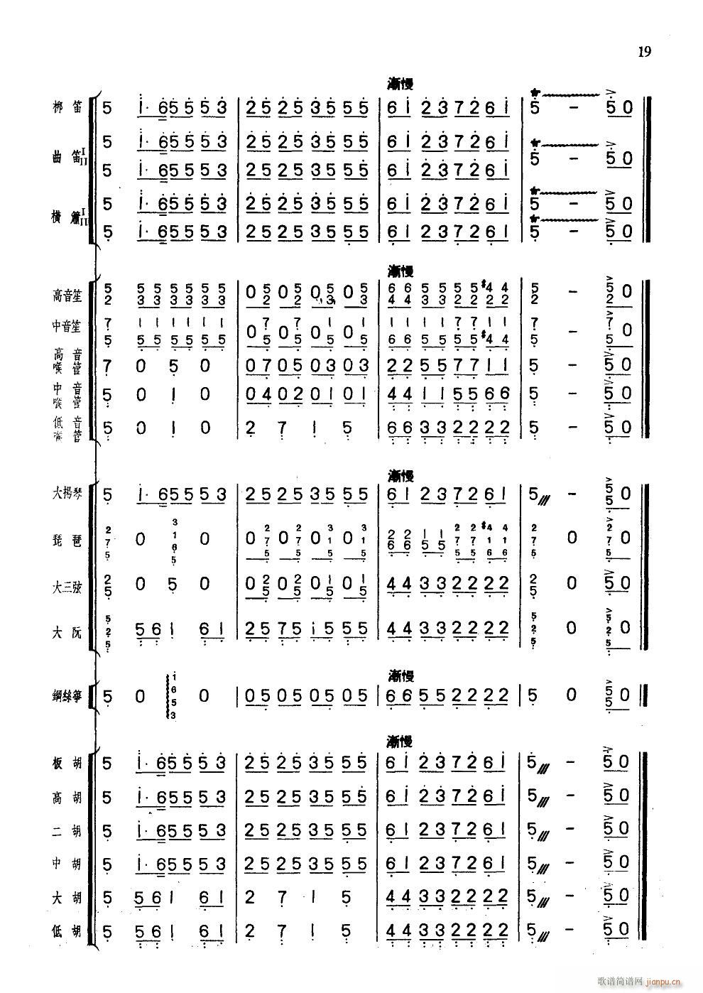旱天雷 广东音乐合奏曲(总谱)18