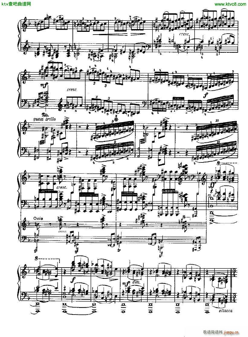 Glazunov Prelude and Fugue in D minor op 62(钢琴谱)3