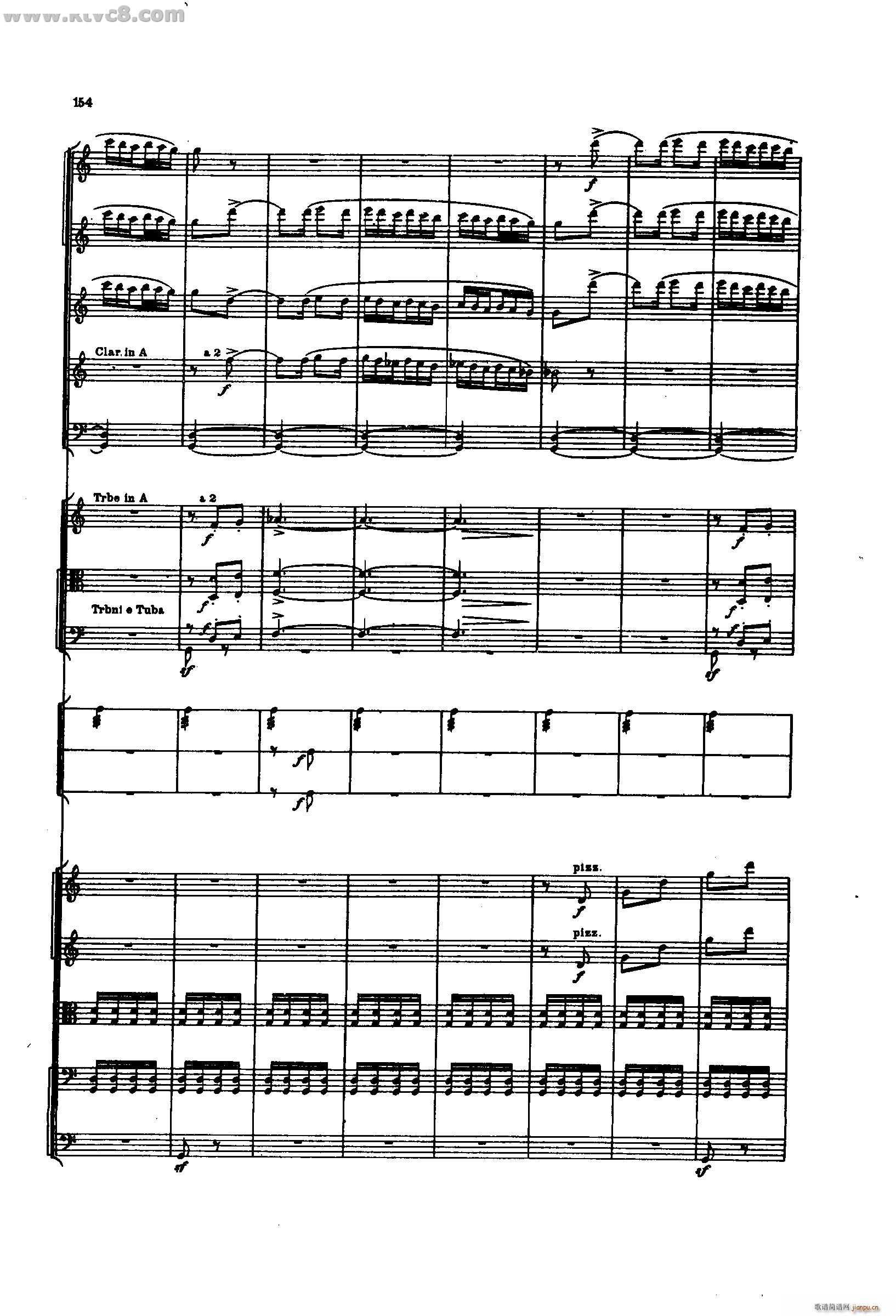 舍赫拉查达交响组曲 作品35 第四部分(总谱)8