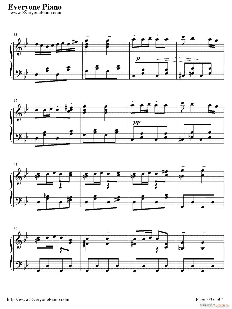 音乐的瞬间(钢琴谱)3