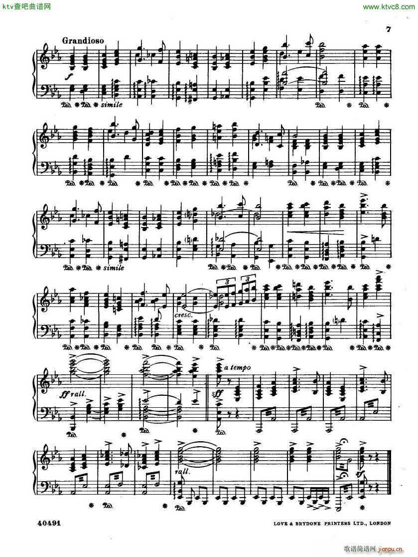 Coates Holborn March(钢琴谱)7
